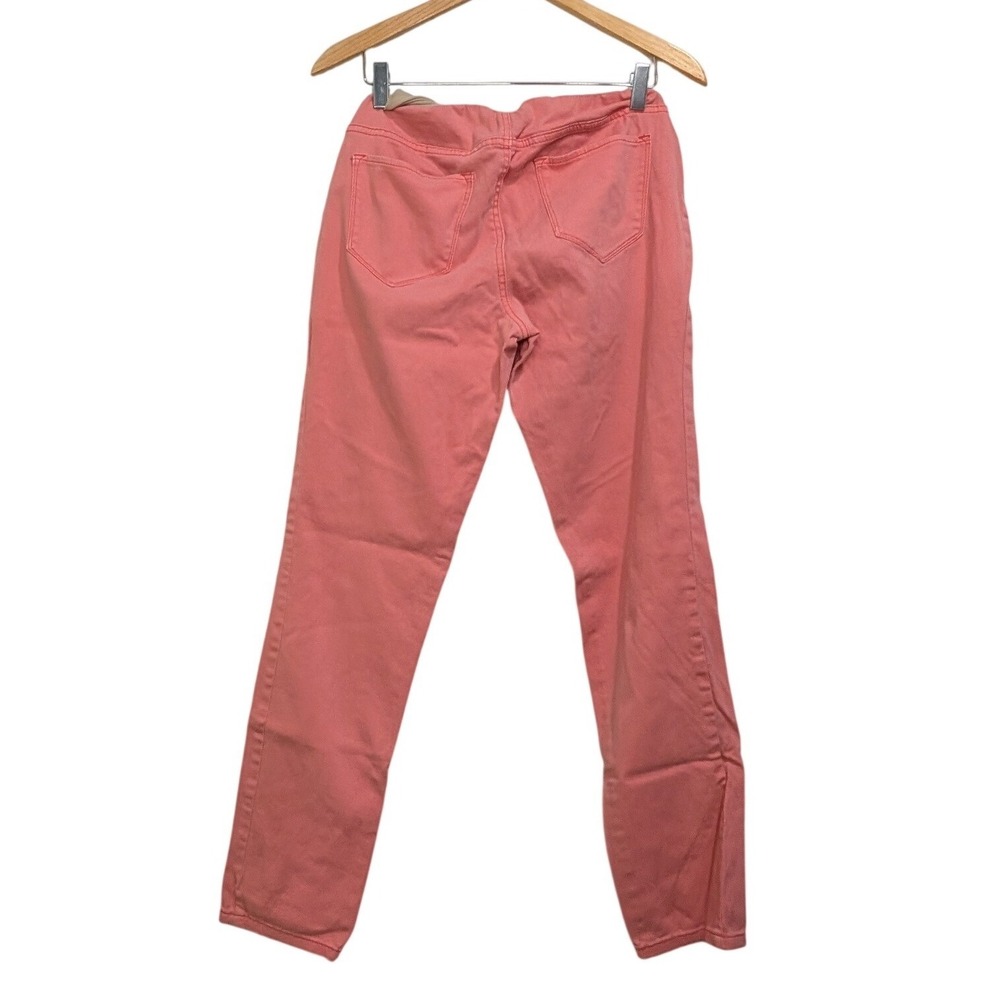 Motherhood Maternity Pants Coral Pink‎ Full Belly Panel Slim - Medium - Picture 3 of 4